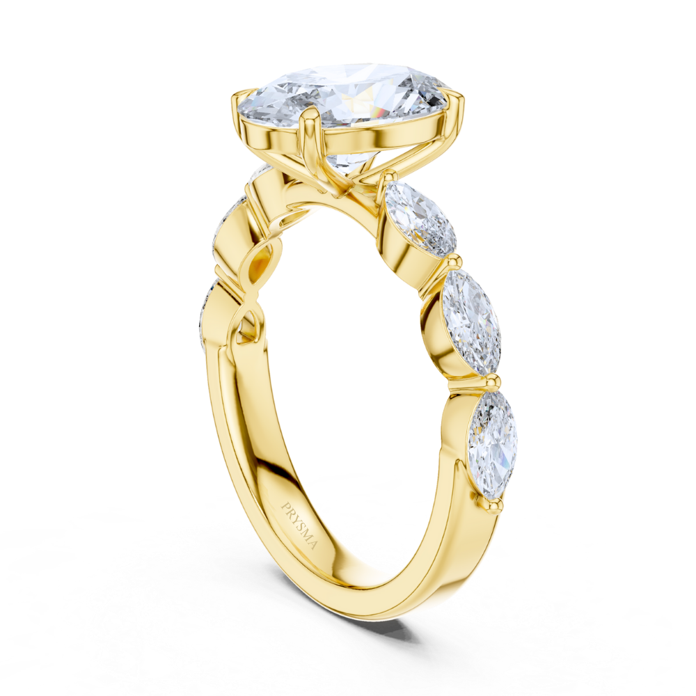 Celestia Oval Diamond Ring