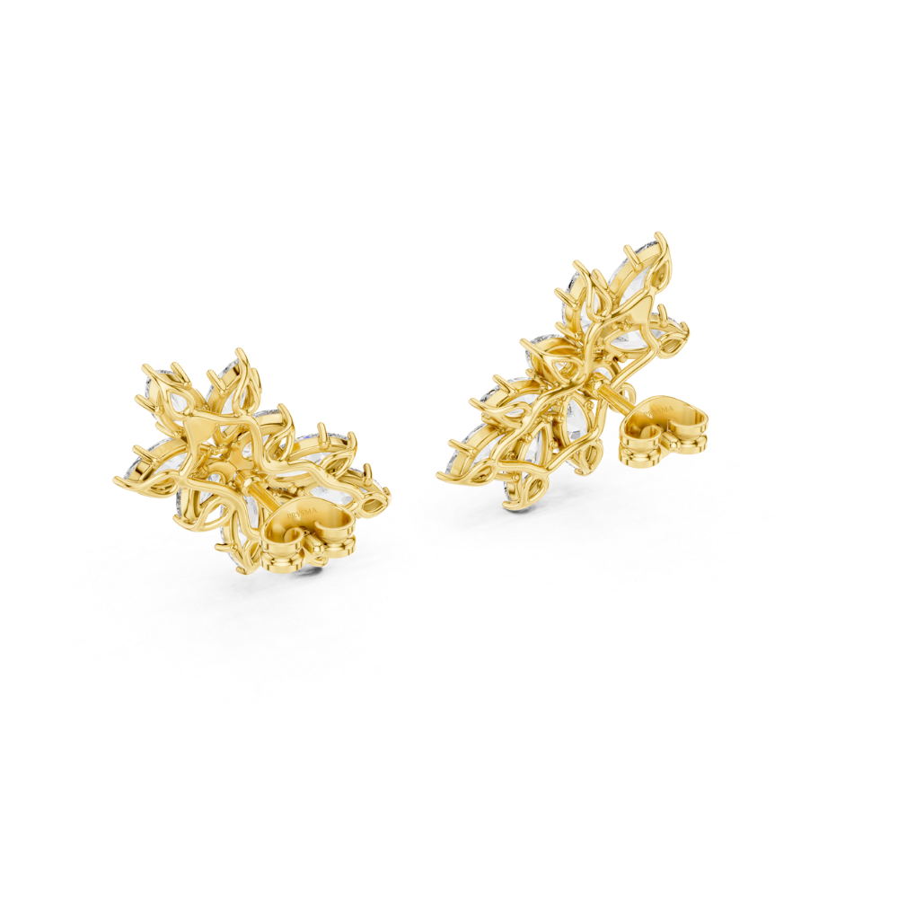 Marquise Bloom Cluster Earrings