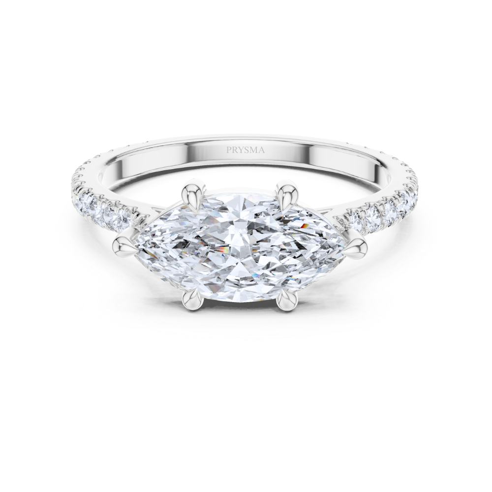 Marquise Whisper Diamond Pavé Ring