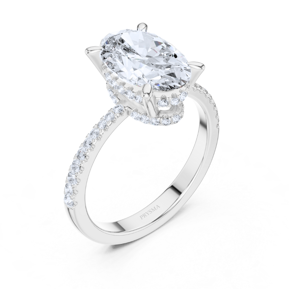 Lustrous Teardrop Diamond Ring