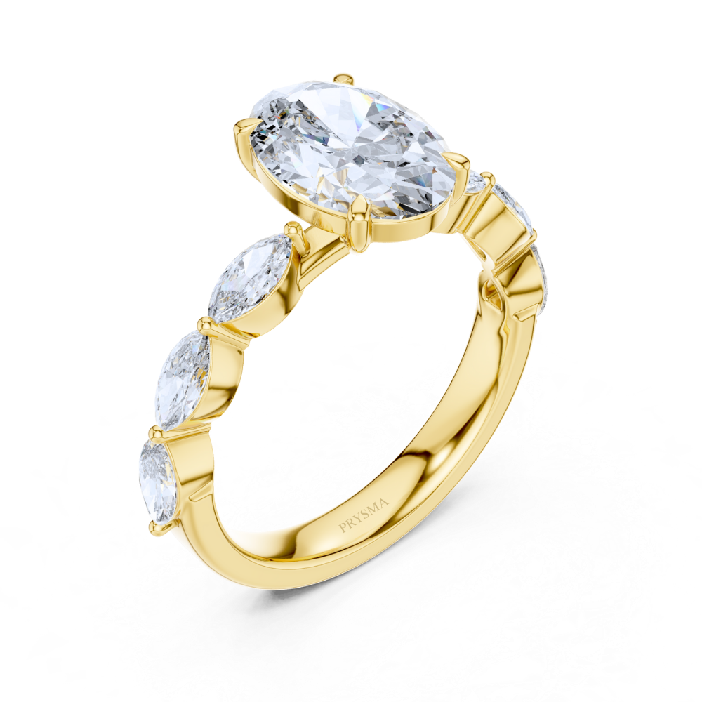 Celestia Oval Diamond Ring