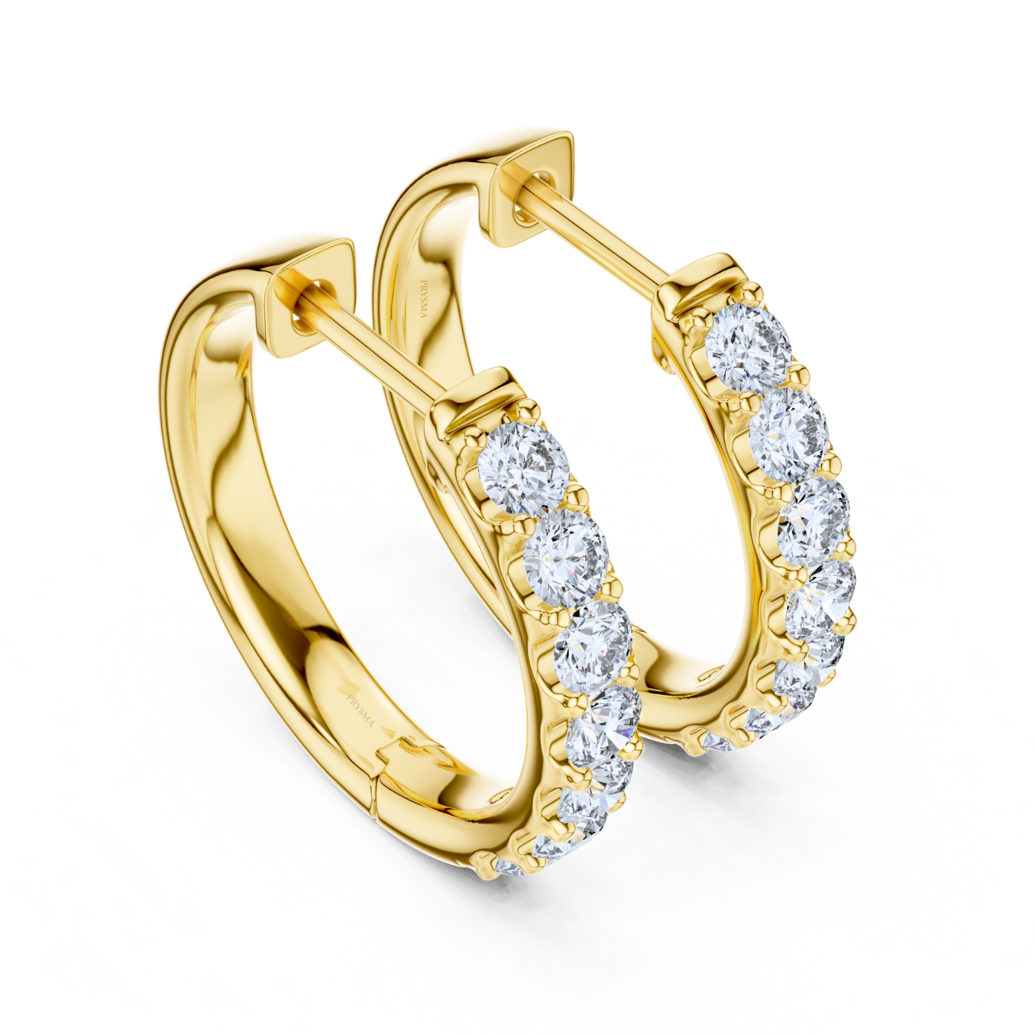 Celeste Diamond Huggie Hoops