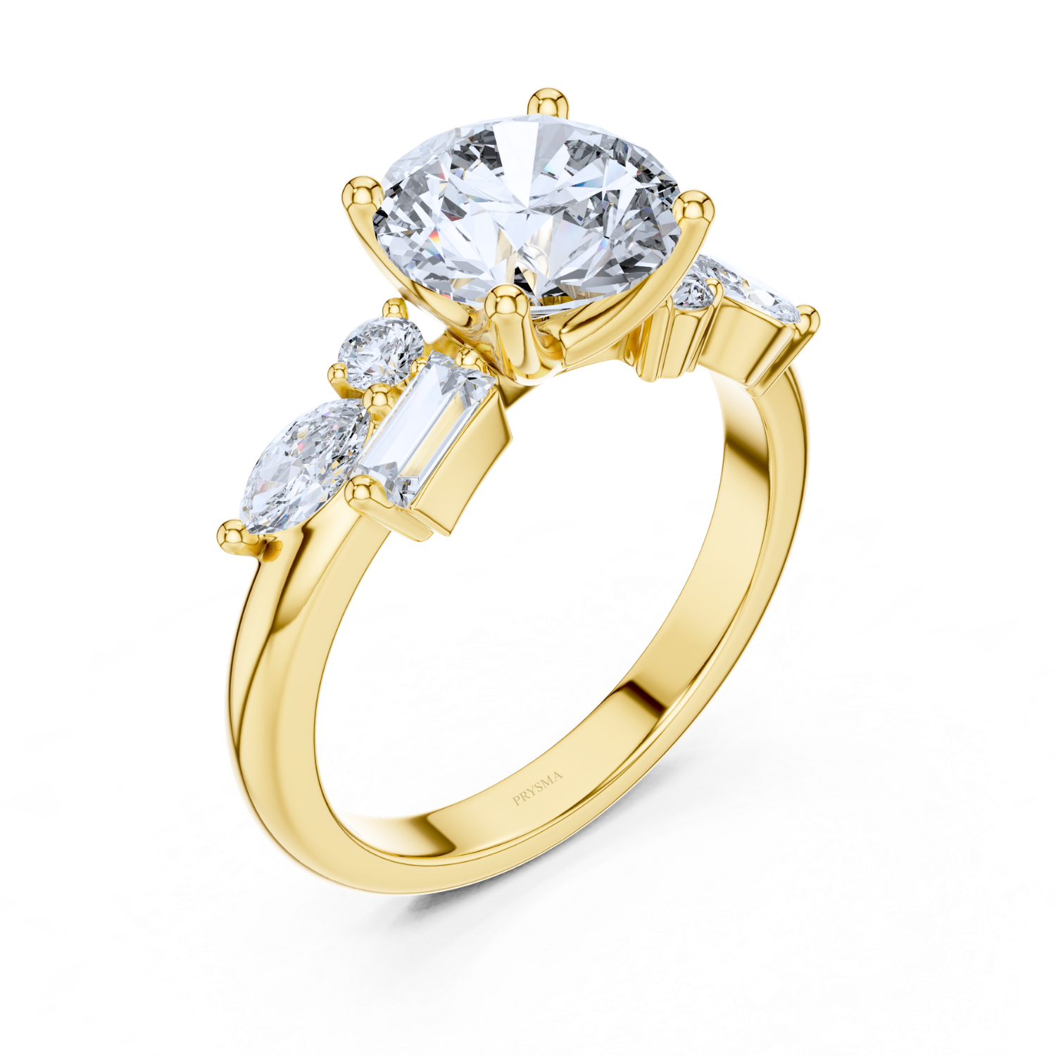 Luxe Radiance Multi-Cut Diamond Ring