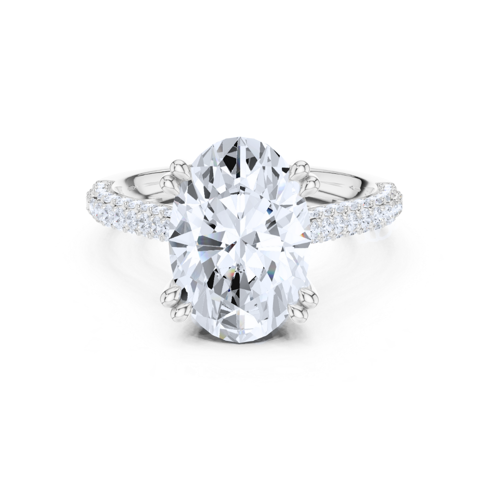 Oval Splendour Pavé Ring