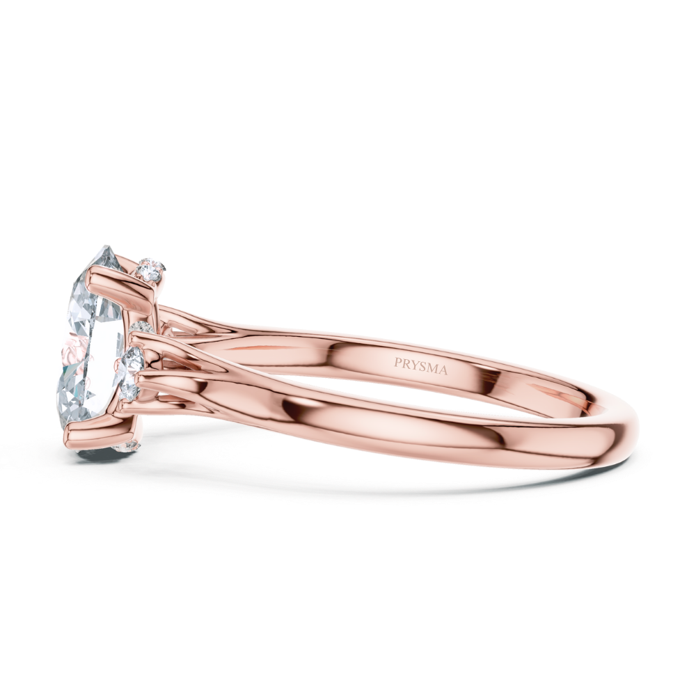 Radiant Trio Oval Diamond Ring
