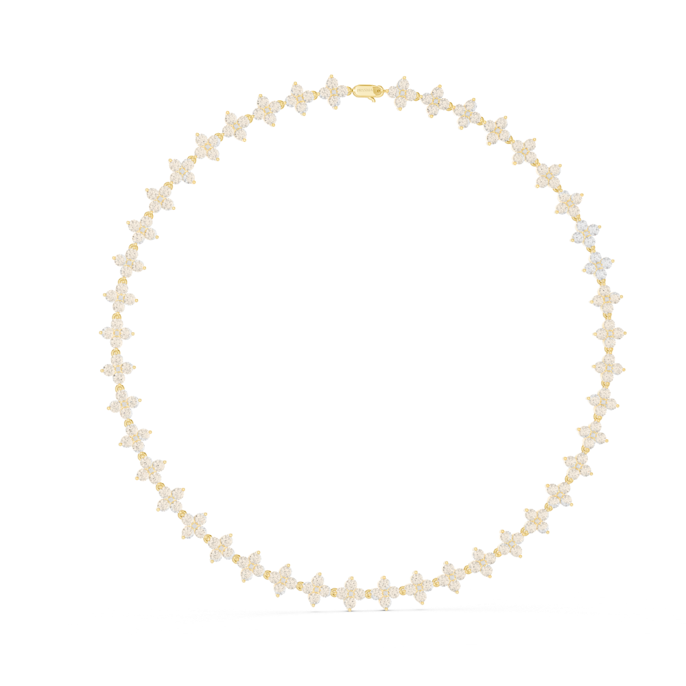 Regalia Round-Cut Diamond Tennis Necklace