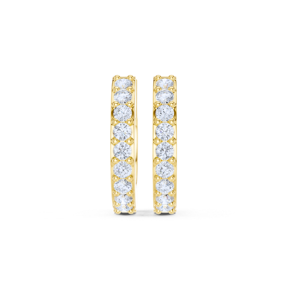 Eternal Glow Diamond Hoop Earrings