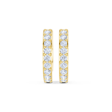 Eternal Glow Diamond Hoop Earrings