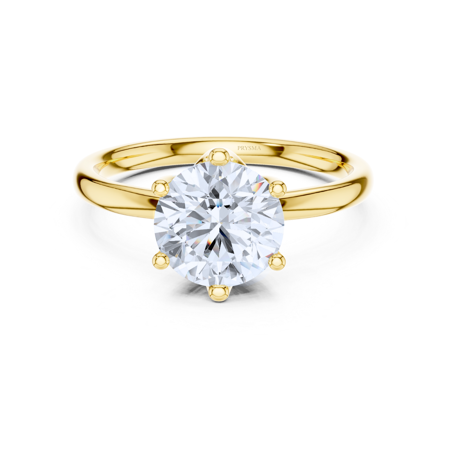 Solitaire Round Cut With Open Cathedral Setting