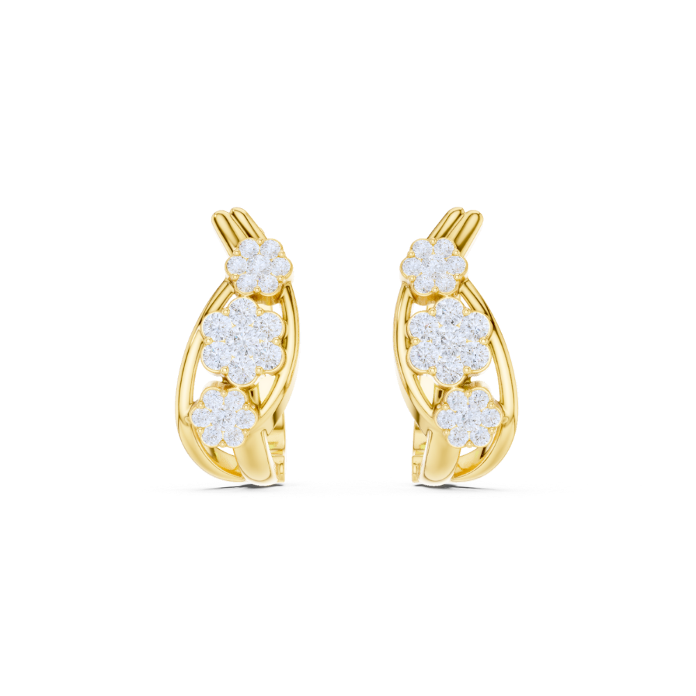 Petal Bloom Hoop Earrings