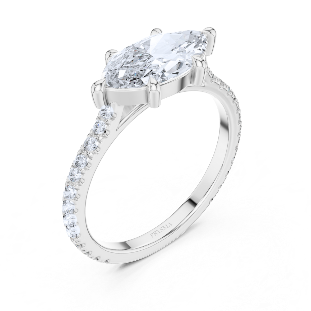 Marquise Whisper Diamond Pavé Ring
