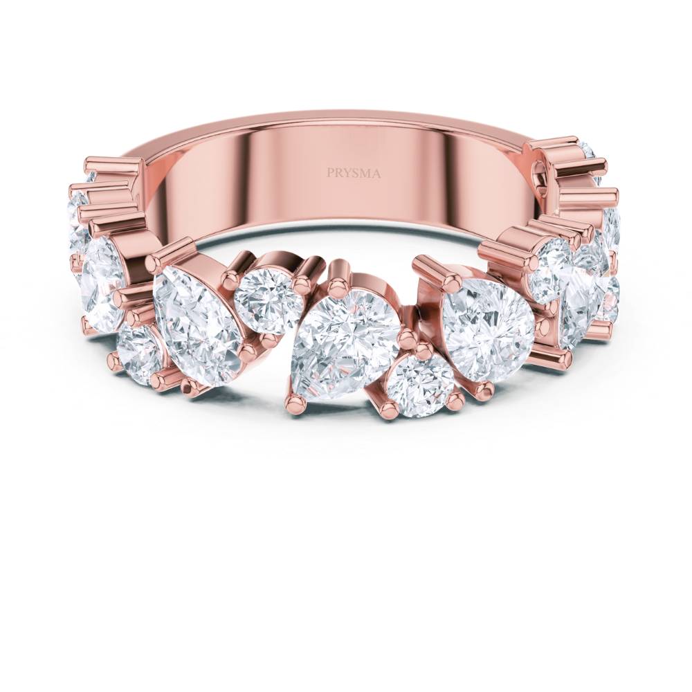 Radiance Teardrop & Round Diamond Ring