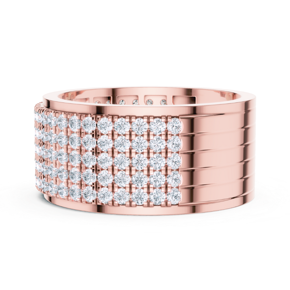 Majestic Pavé Diamond Wide Ring