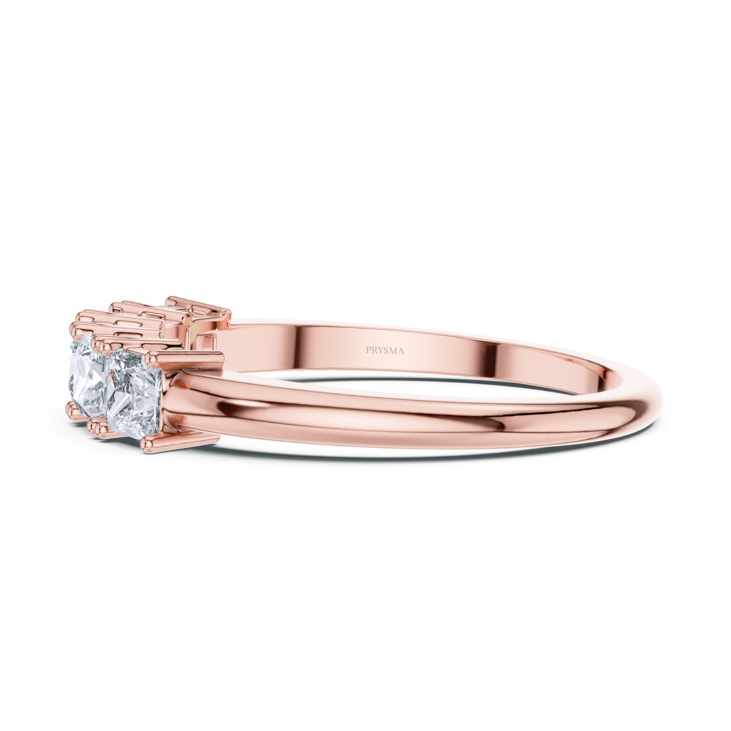 Princess-Cut Five-Stone Diamond Band