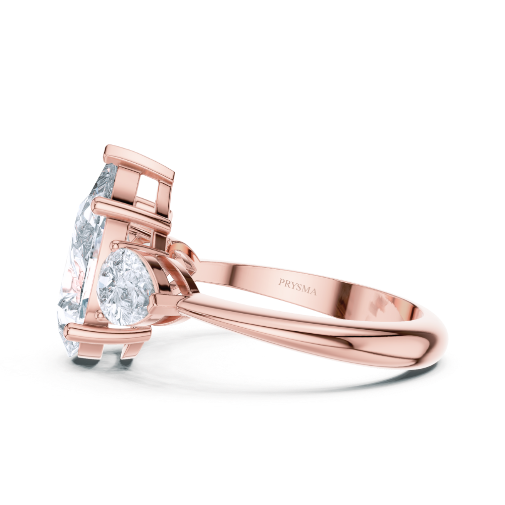 Celeste Teardrop Trilogy Ring