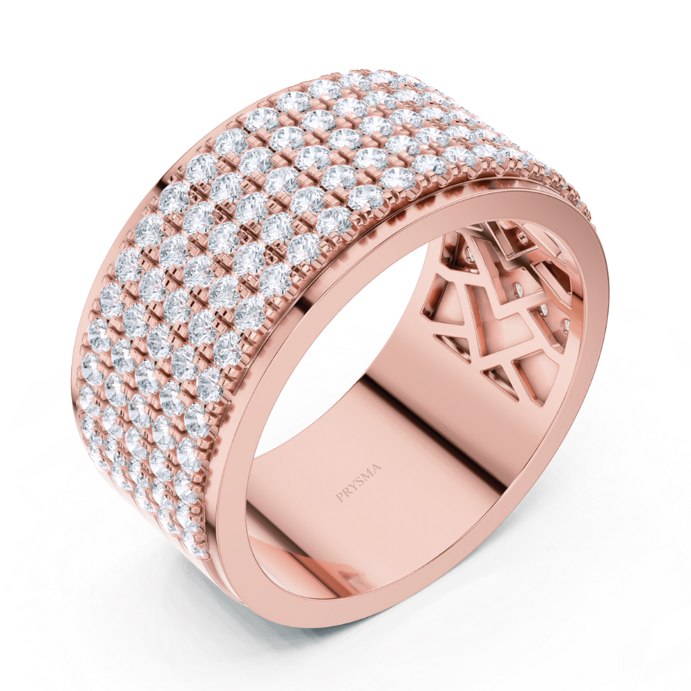 Majestic Pavé Diamond Wide Ring