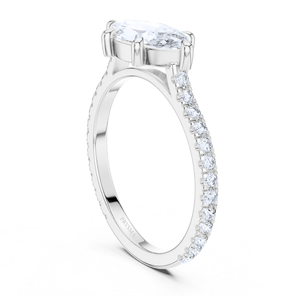 Marquise Whisper Diamond Pavé Ring