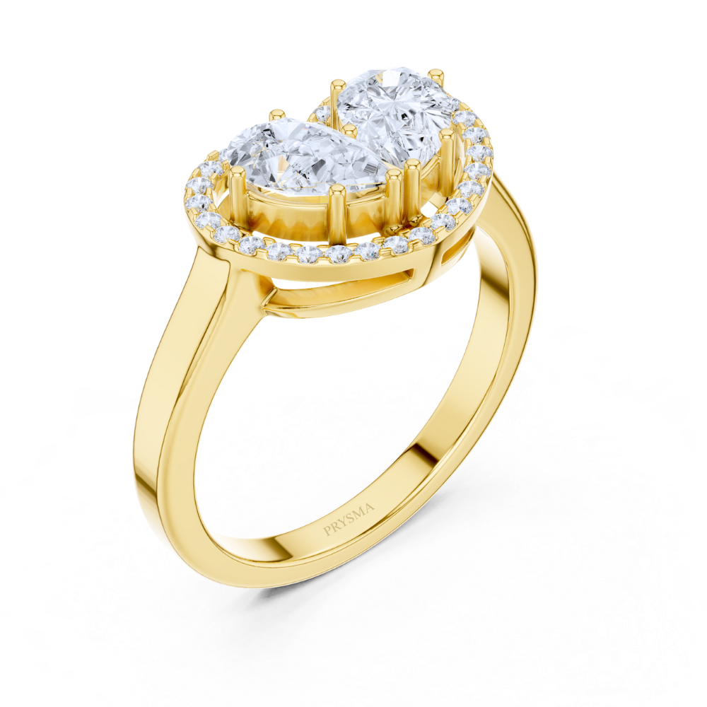 Eternal Heart Halo Ring