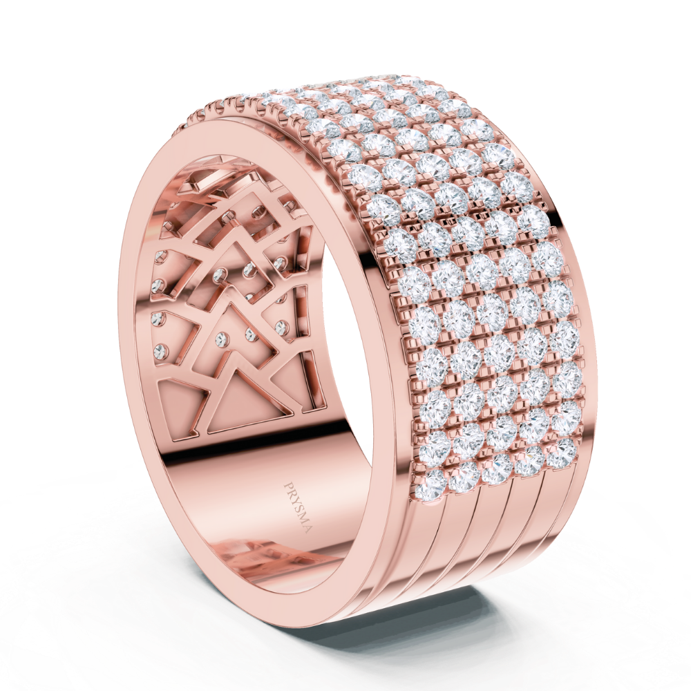 Majestic Pavé Diamond Wide Ring
