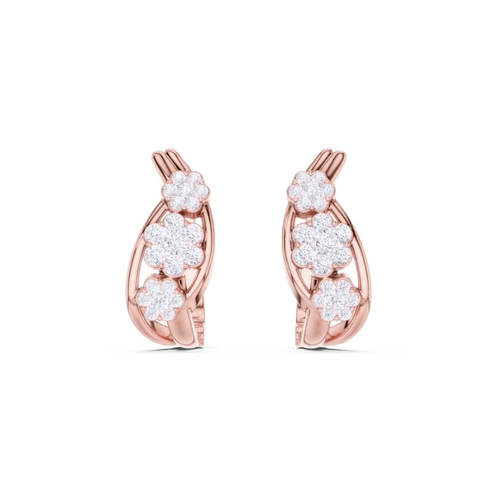 Petal Bloom Hoop Earrings