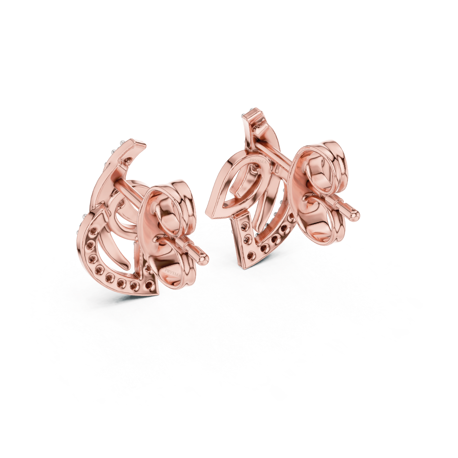 Enchanted Leaf Diamond Hoop Earrings
