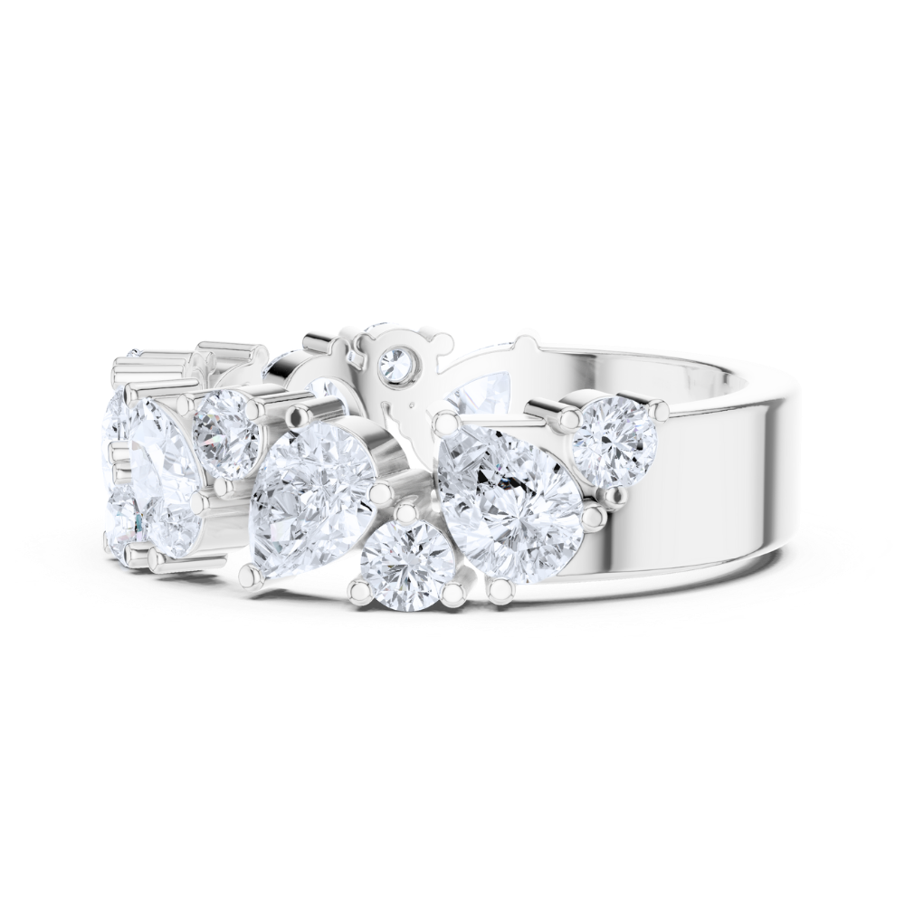 Radiance Teardrop & Round Diamond Ring