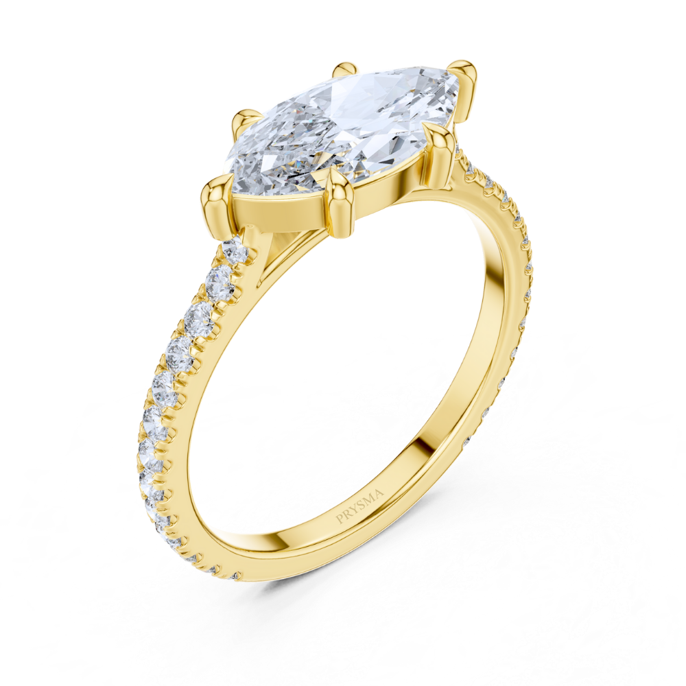 Marquise Whisper Diamond Pavé Ring
