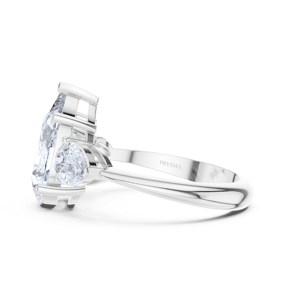 Celeste Teardrop Trilogy Ring