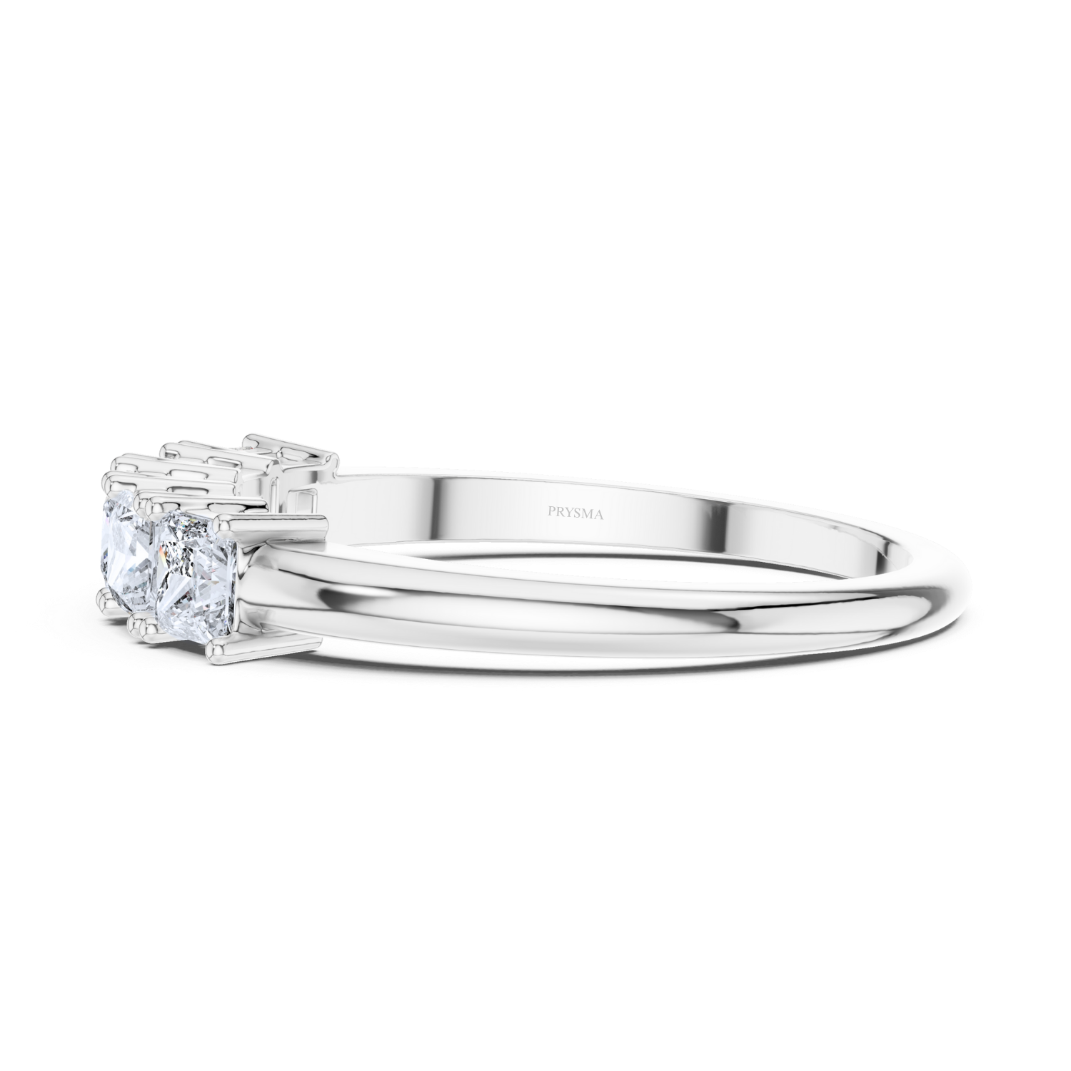 Princess-Cut Five-Stone Diamond Band