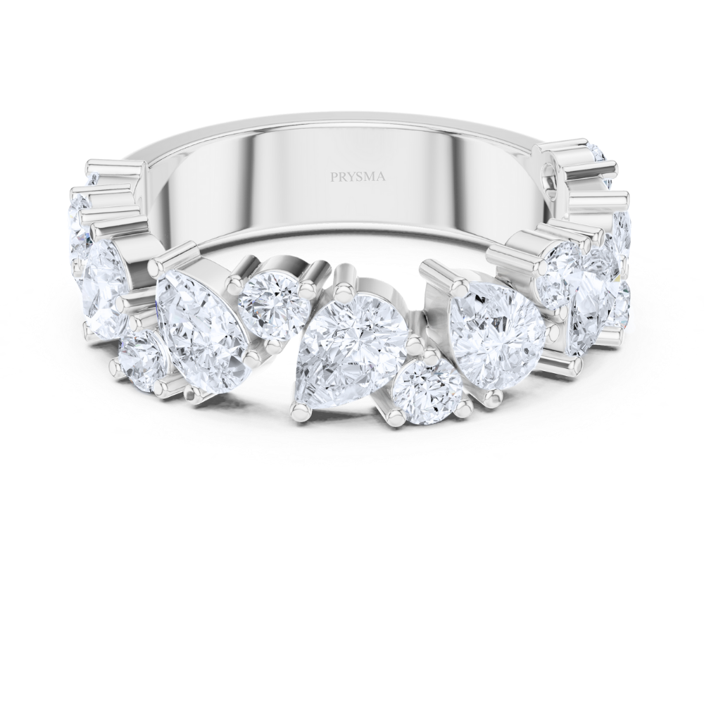 Radiance Teardrop & Round Diamond Ring