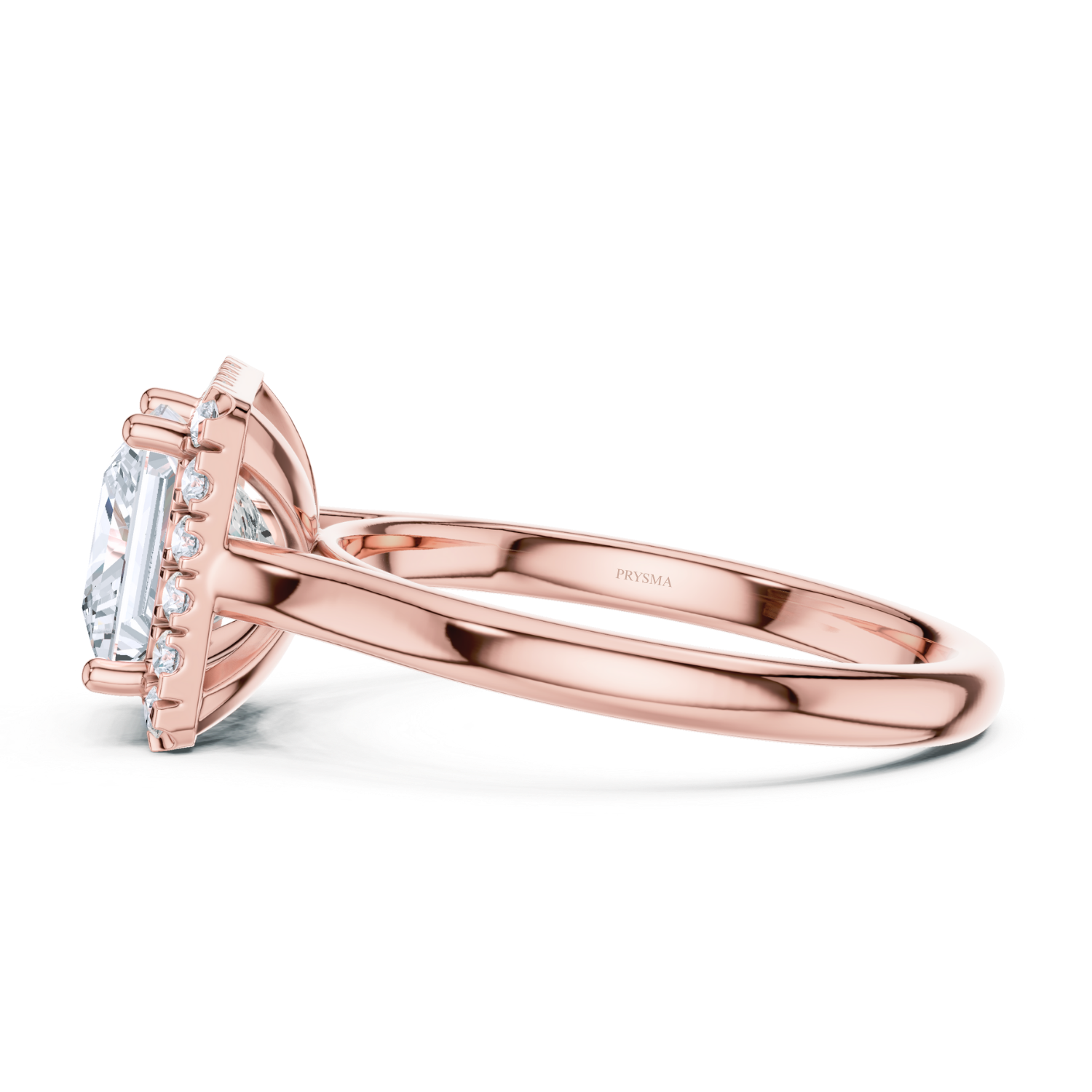 Princess Cut Halo Ring