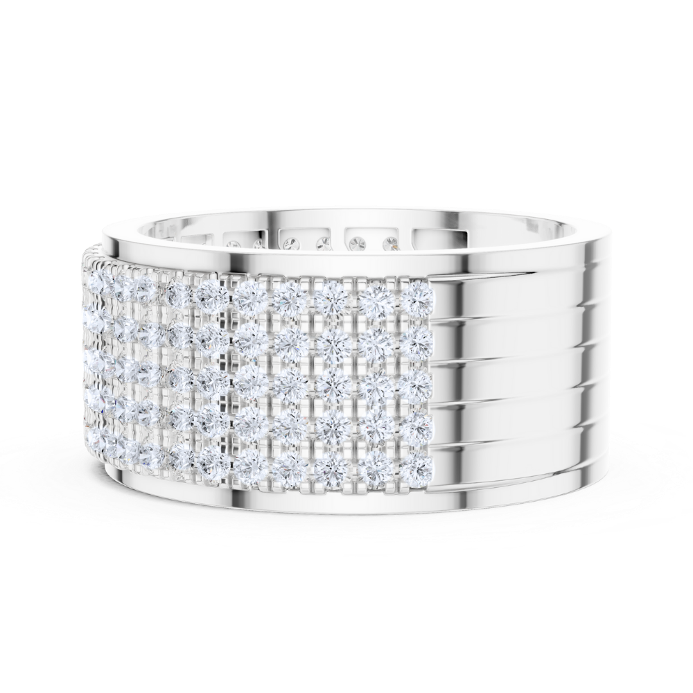 Majestic Pavé Diamond Wide Ring