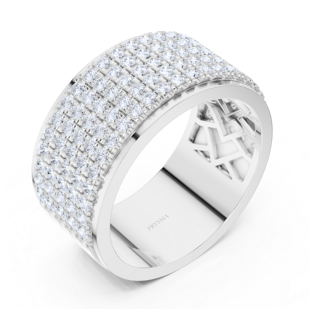 Majestic Pavé Diamond Wide Ring