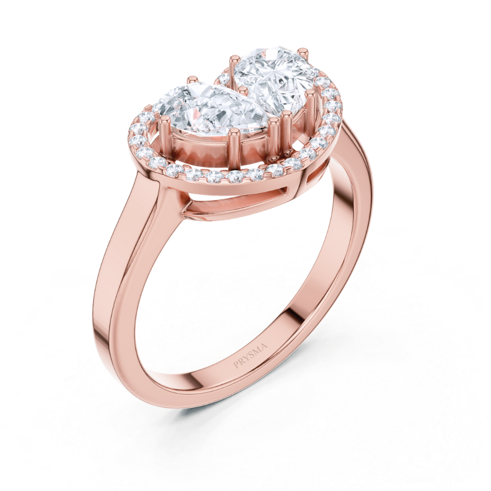 Eternal Heart Halo Ring