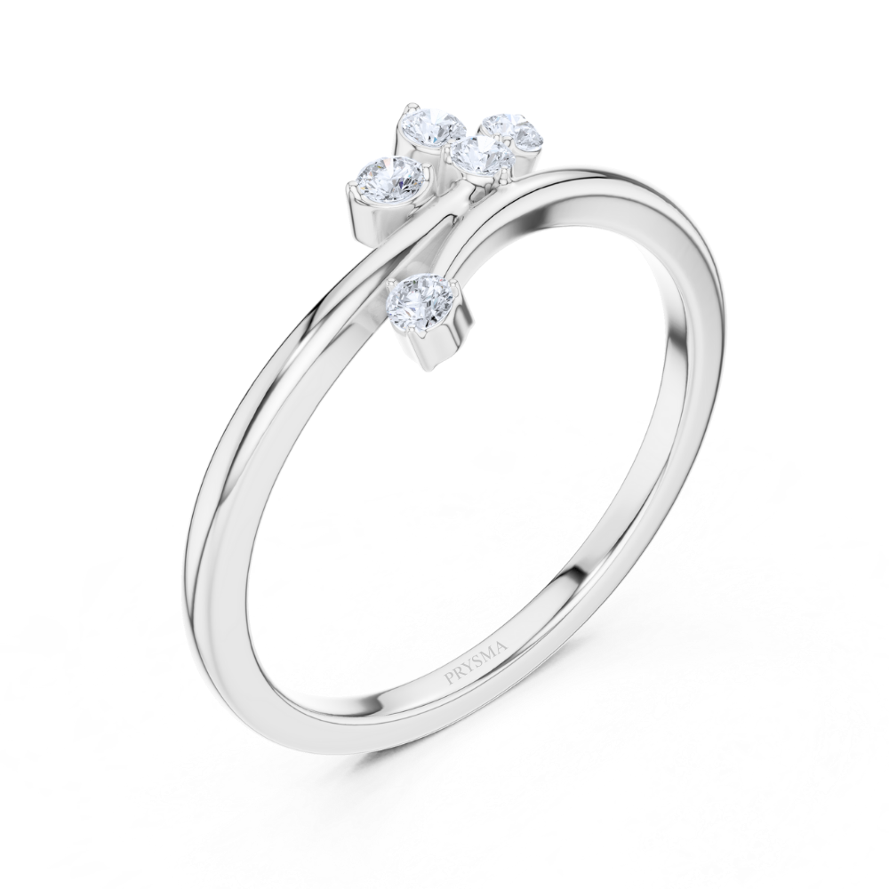 Diamond Blossom Ring