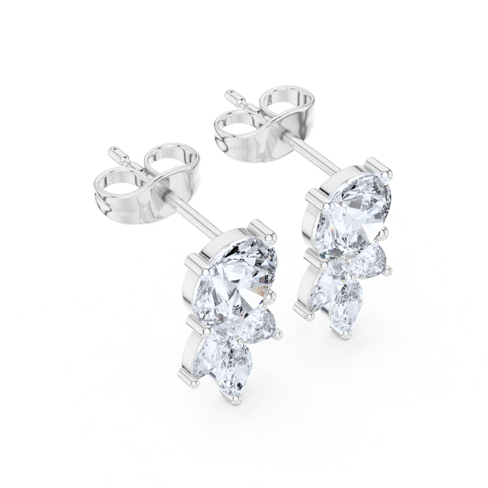 Trio Bloom Diamond Studs