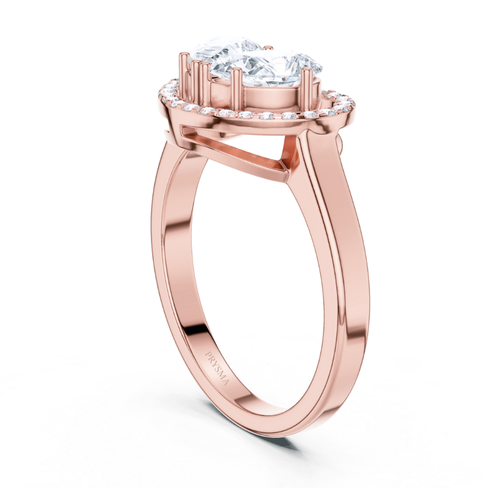 Eternal Heart Halo Ring