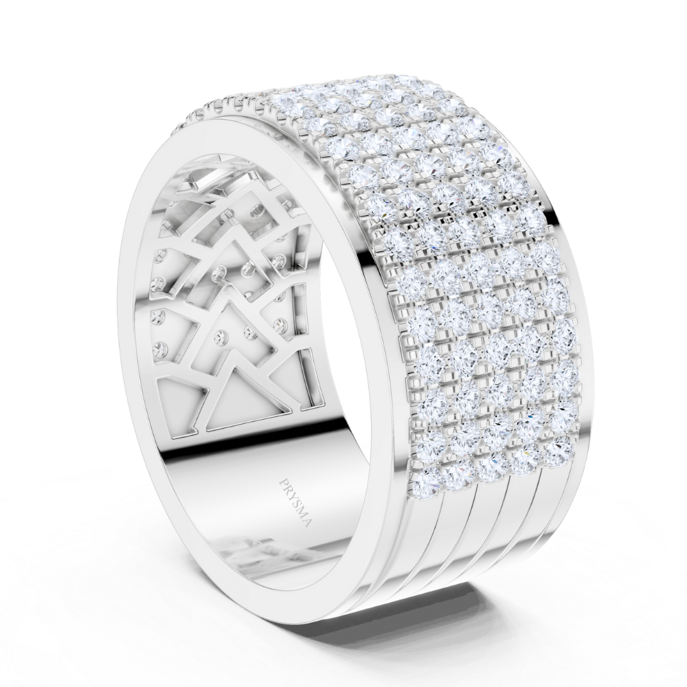 Majestic Pavé Diamond Wide Ring