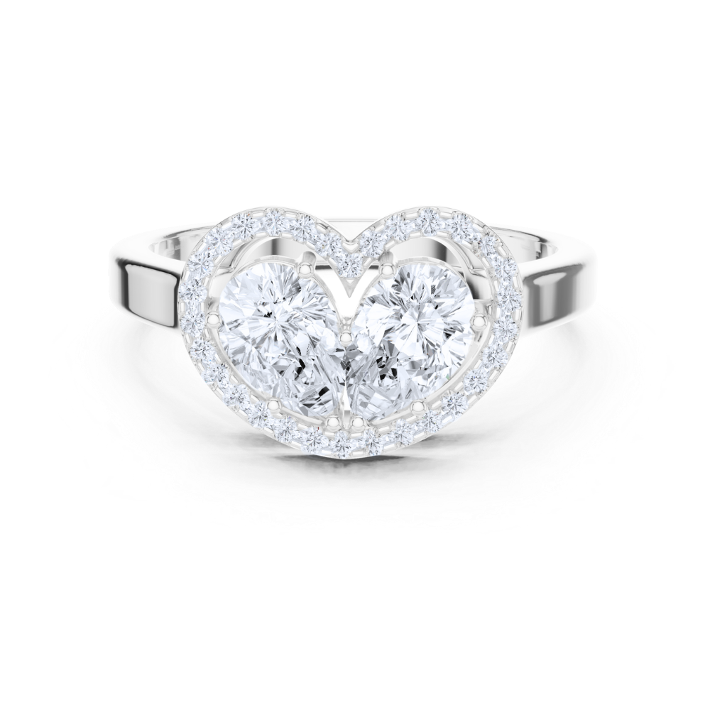 Eternal Heart Halo Ring