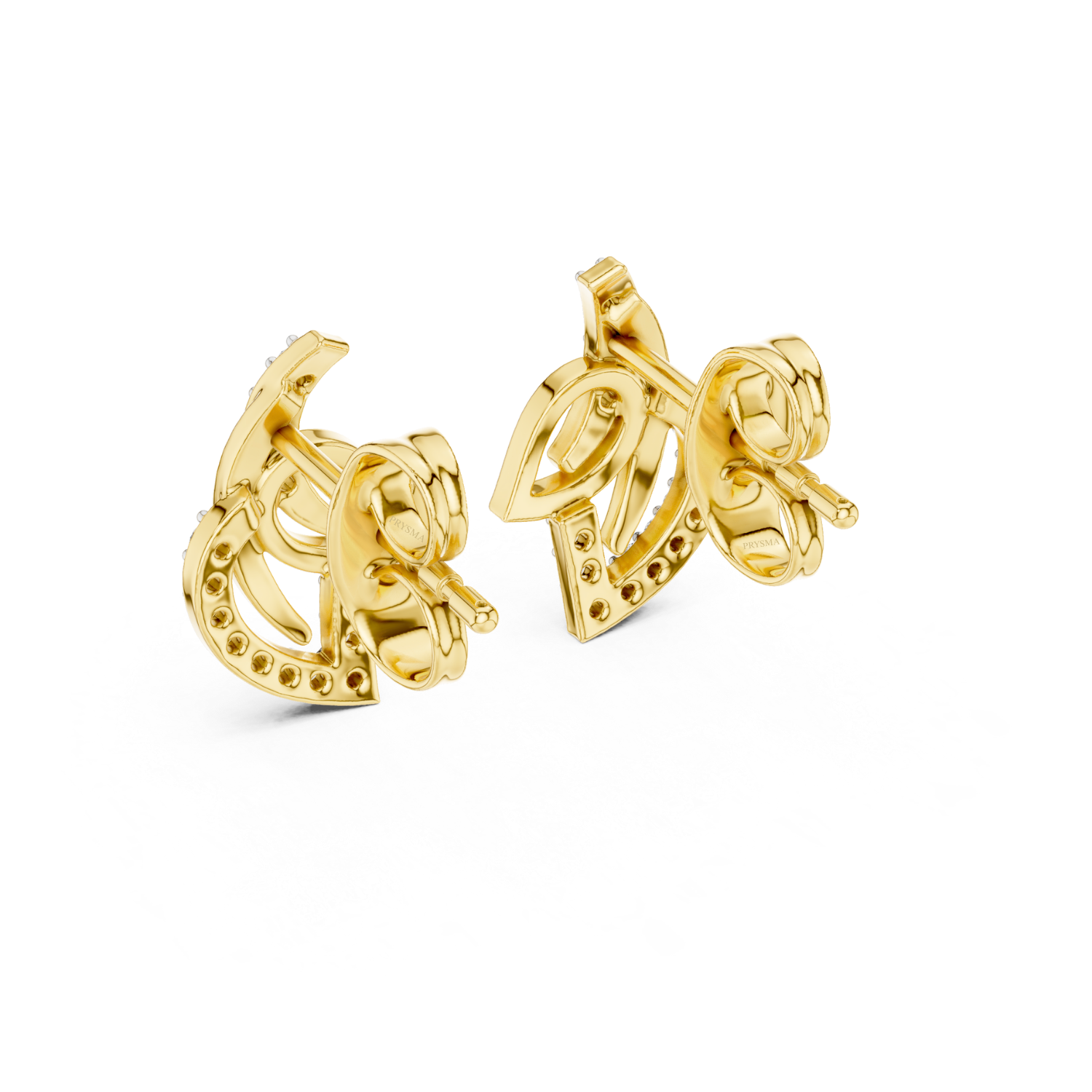 Enchanted Leaf Diamond Hoop Earrings