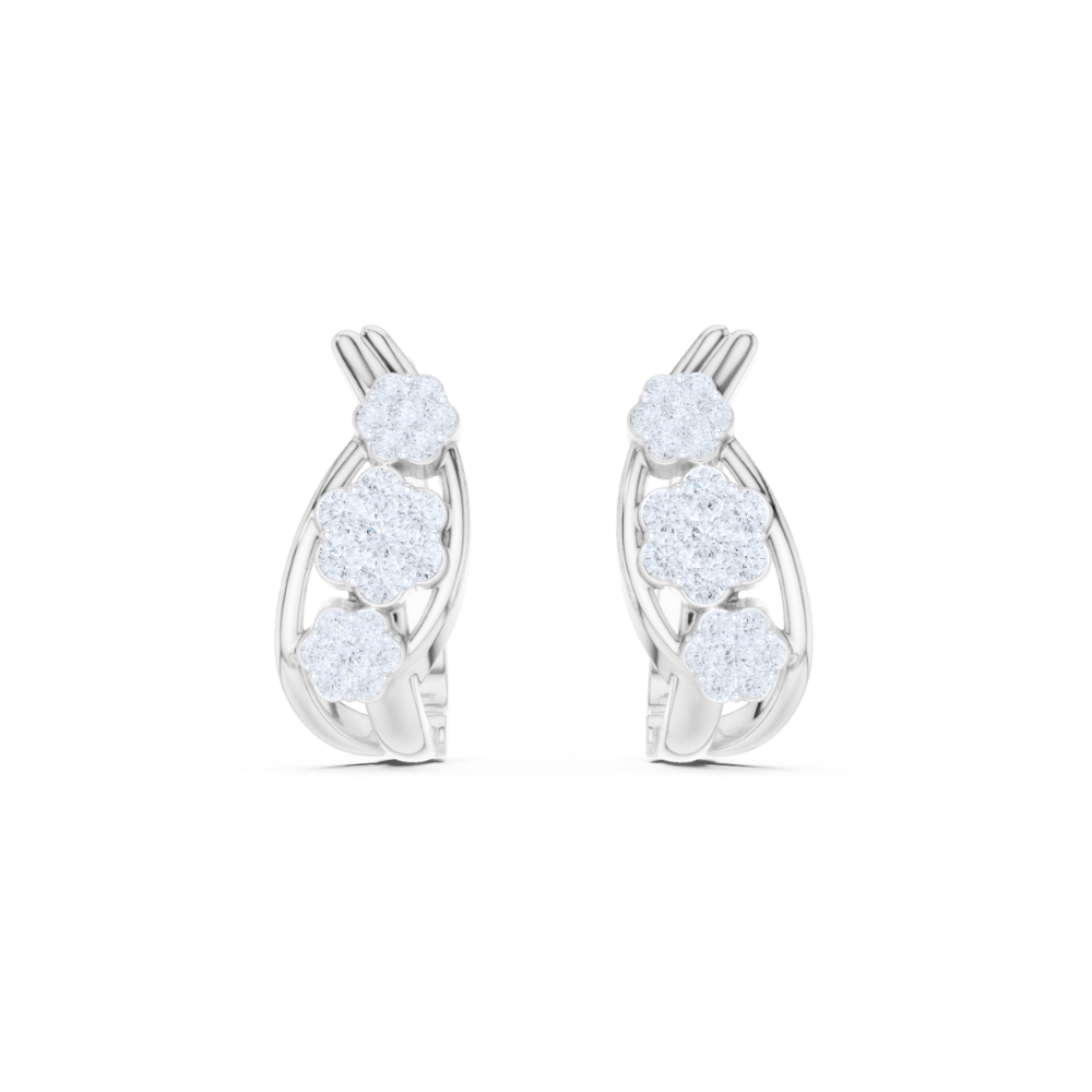 Petal Bloom Hoop Earrings