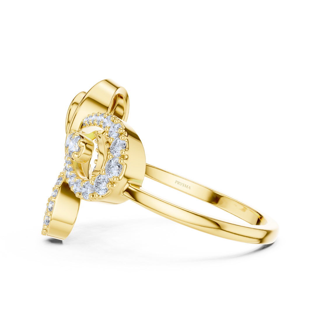 Elegant Bow Diamond Ring