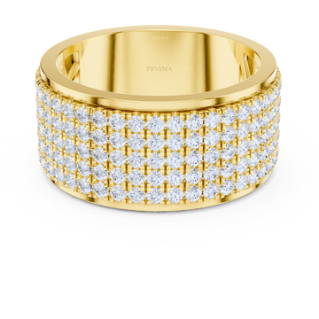 Majestic Pavé Diamond Wide Ring