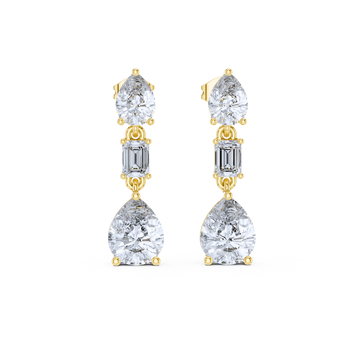 Trilliant Elegance Drop Earrings