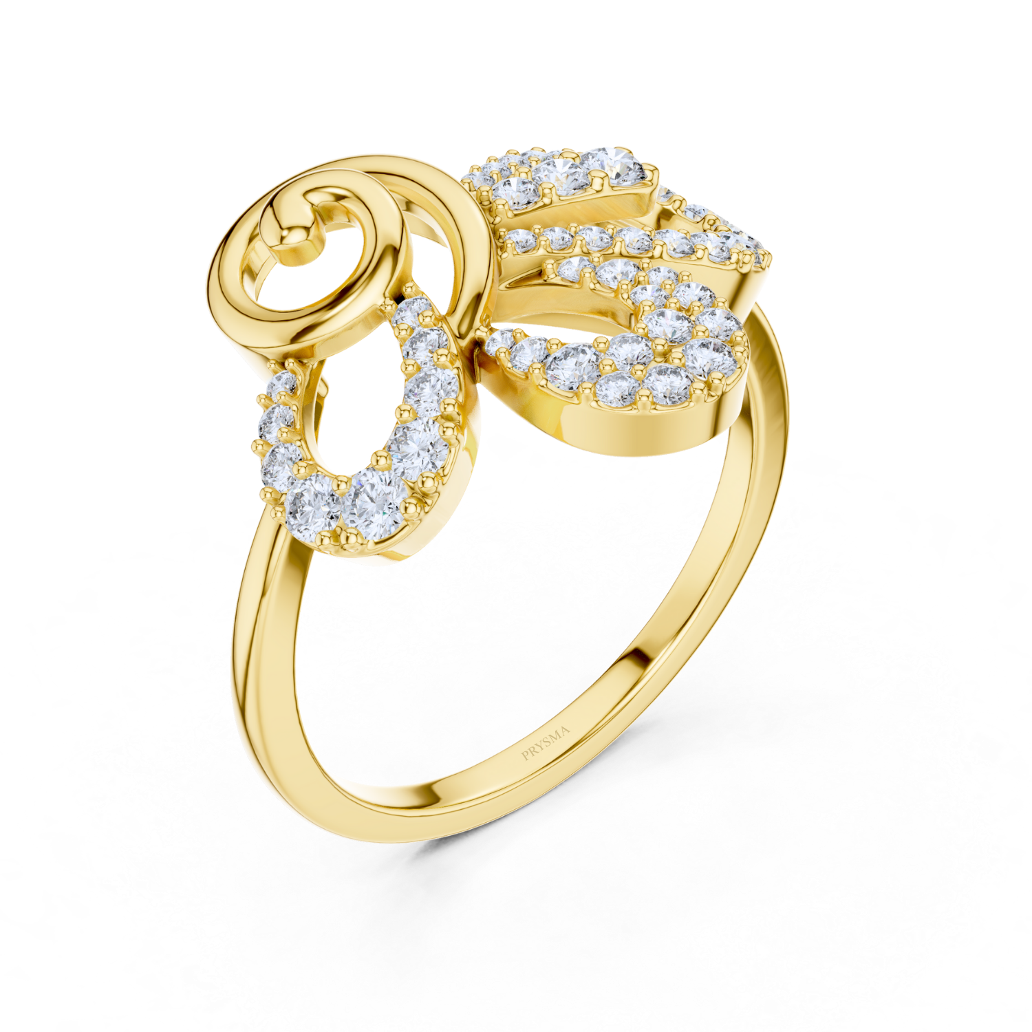 Elegant Bow Diamond Ring