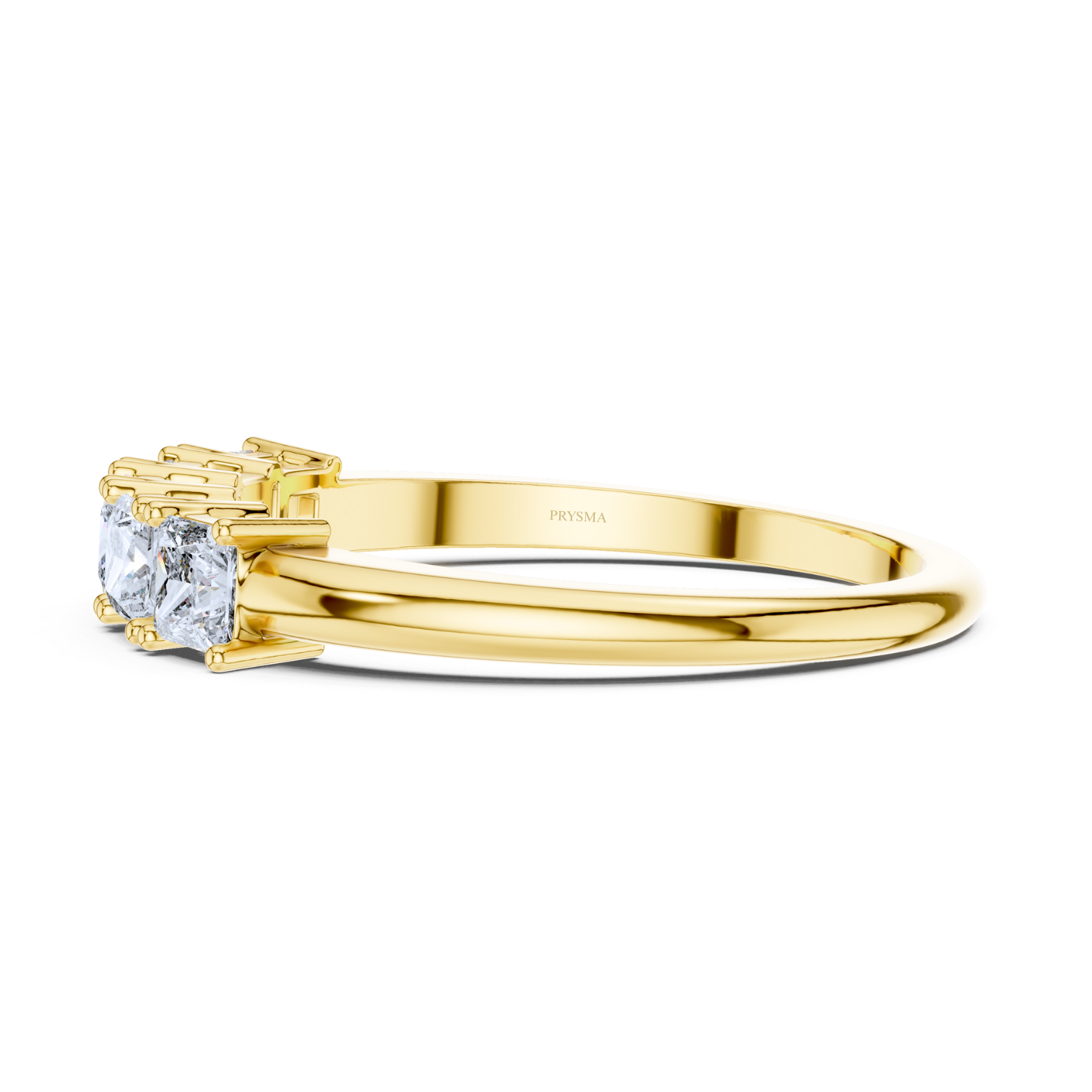 Princess-Cut Five-Stone Diamond Band