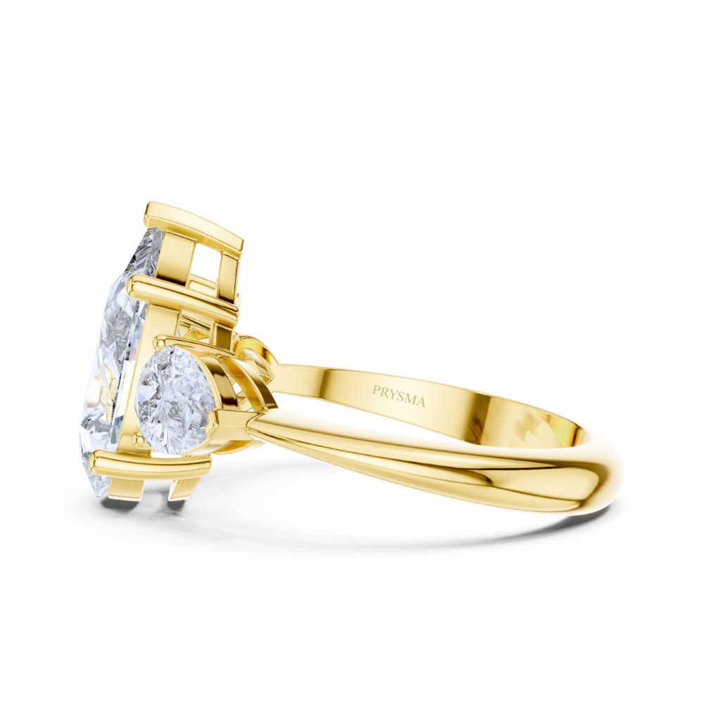 Celeste Teardrop Trilogy Ring