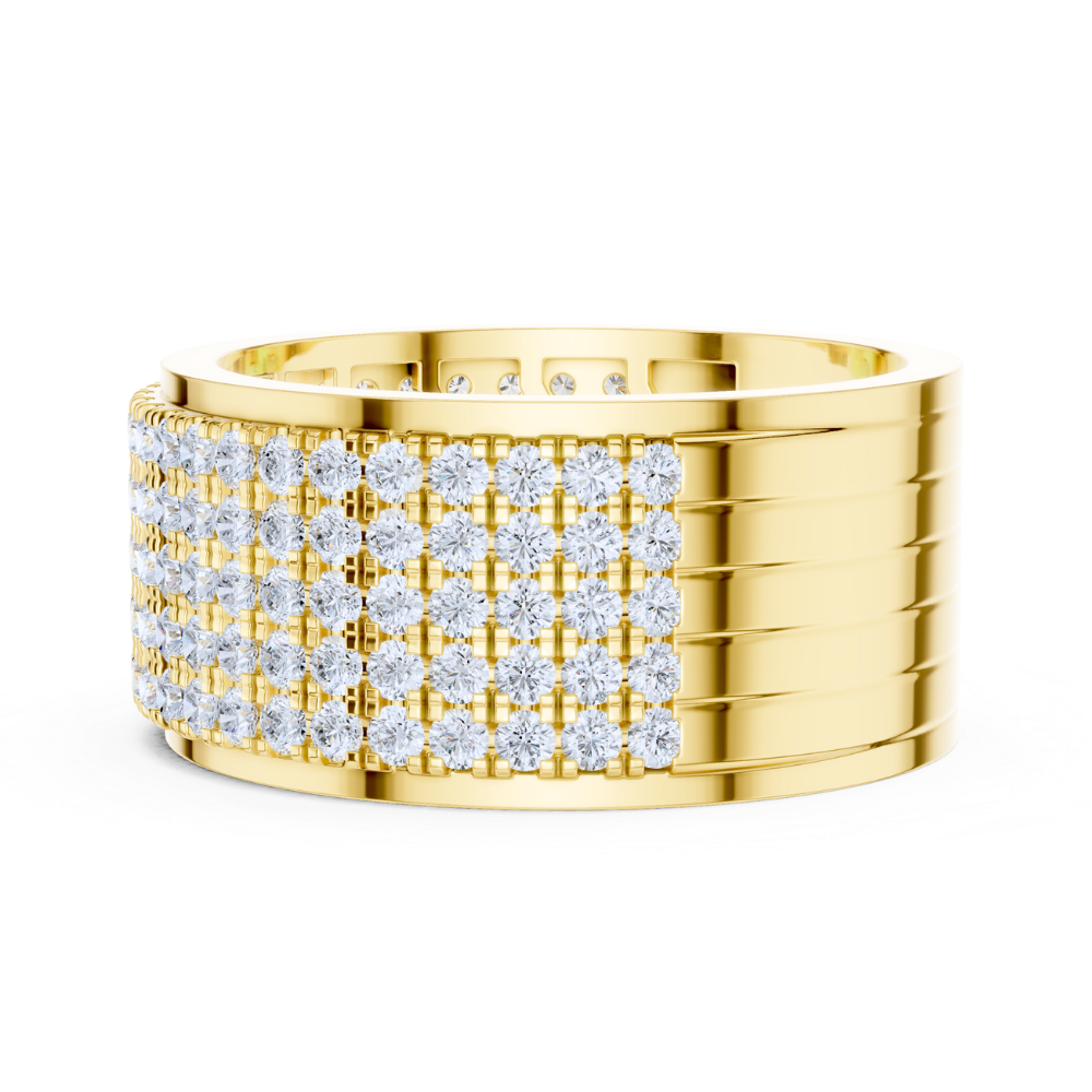Majestic Pavé Diamond Wide Ring