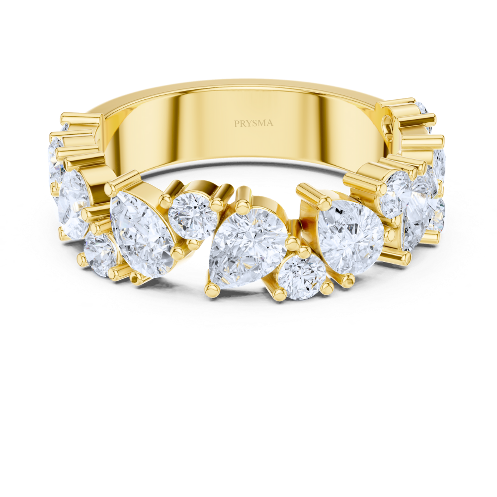 Radiance Teardrop & Round Diamond Ring