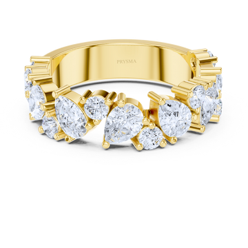 Radiance Teardrop & Round Diamond Ring